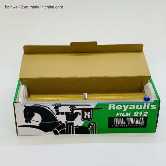 Verpackungsmaschine für Obst-Frischhaltefolie aus PVC-Stretchfolie in Lebensmittelqualität